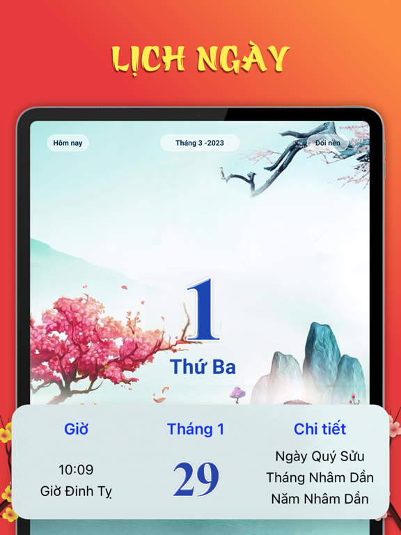 Lịch Vạn Niên 2026 & Lịch Âm iPad screenshot 2 - Utilities app