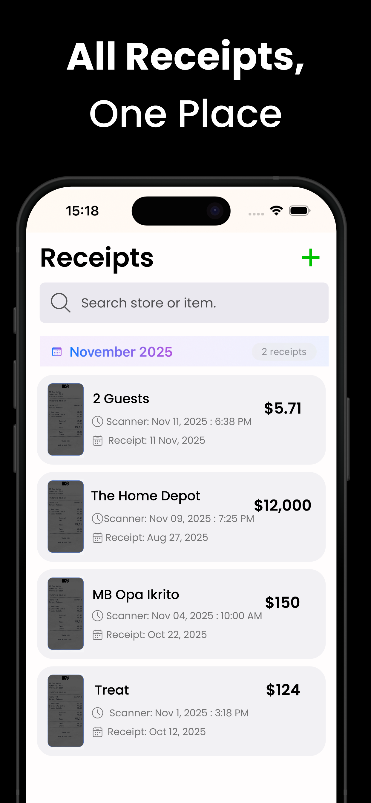 Receipt Scanner & Tracker
