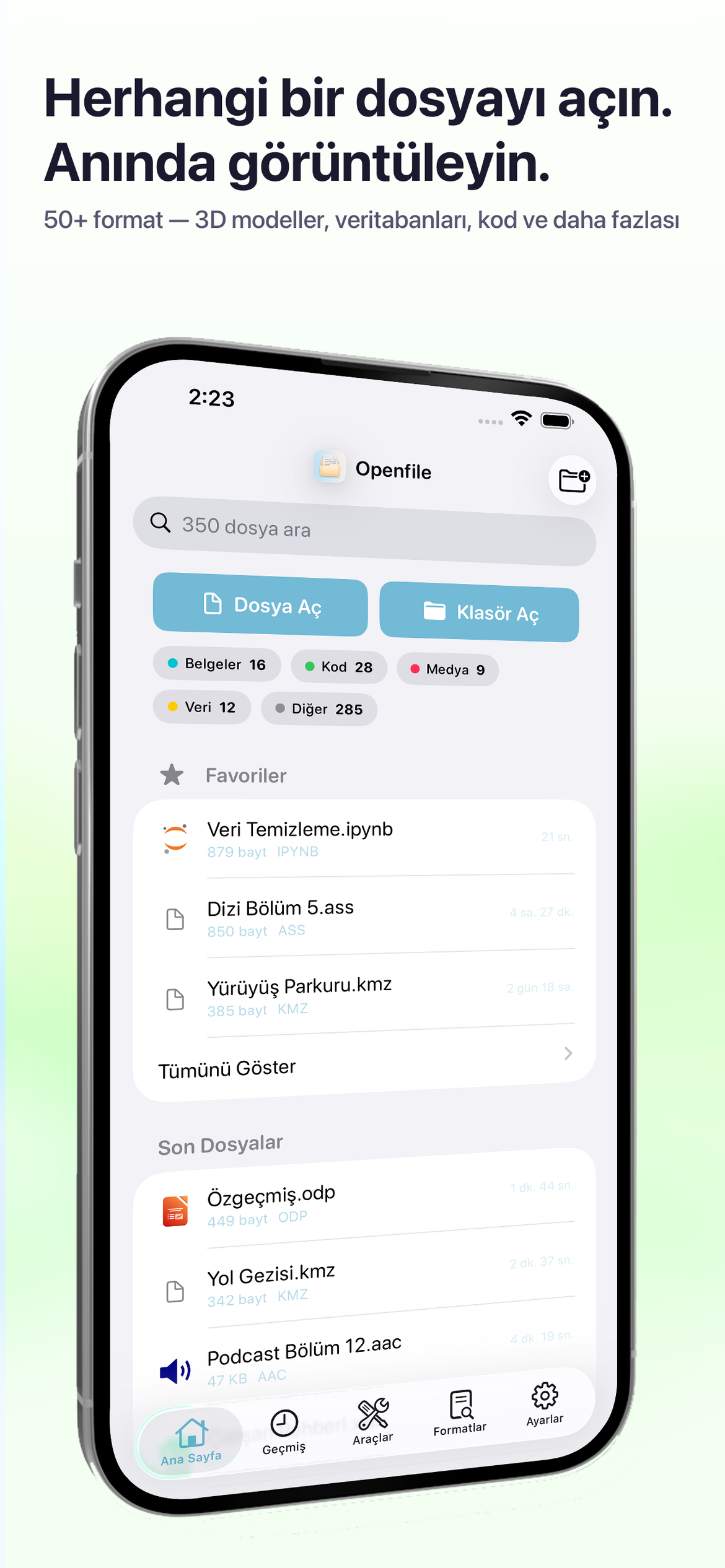 OpenFile app screenshot 1