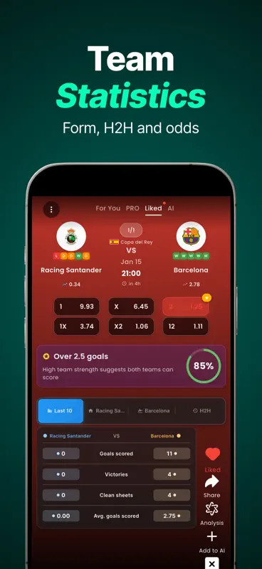 WIN AI Soccer Predictions screenshot 4 of 5