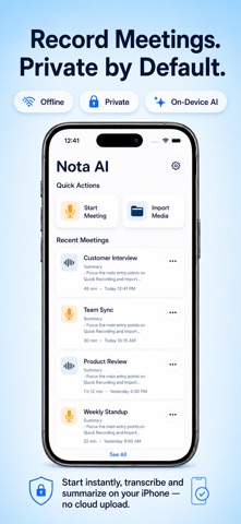 Nota AI:Meeting Recorder Agent Screenshot 3 of 8