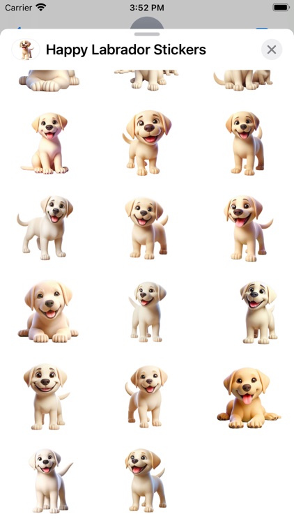 Happy Labrador Stickers