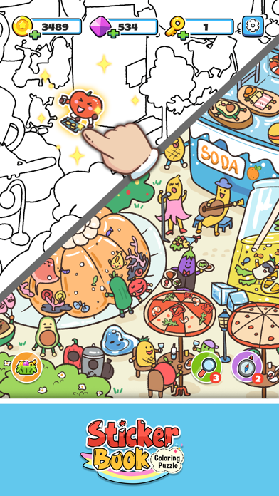 Sticker Book - Coloring Puzzleのおすすめ画像1