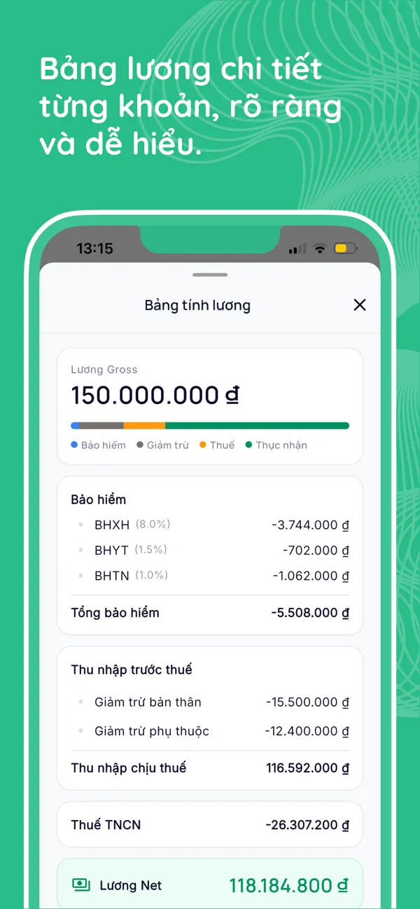 Screenshot #3 pour Tính Lương