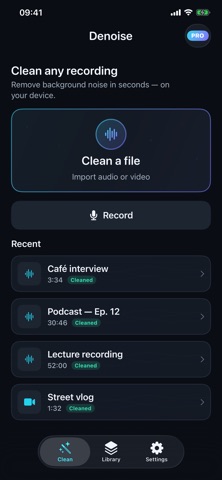 Noise Reducer: Video & Audio Screenshot 5 of 10