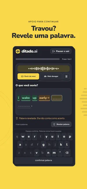 Ditado.ai: treino de escuta screenshot 4