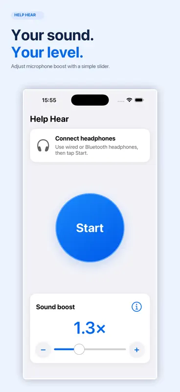 Help Hear: Sound Amplifier screenshot 2 of 3