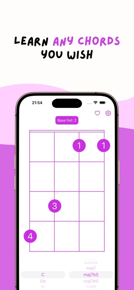 Ukulele chords - simple - Music App | MWM