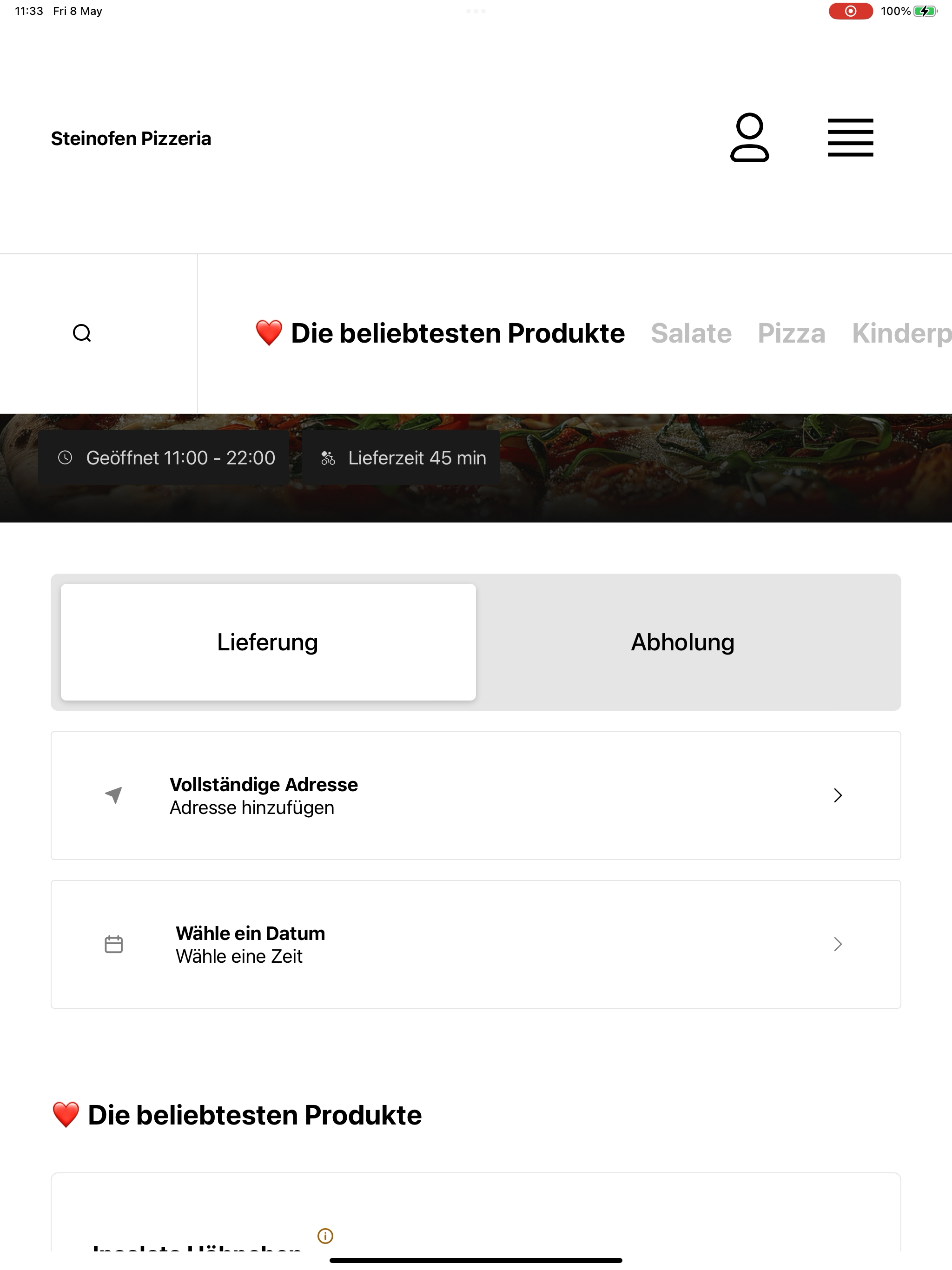 Steinofen Pizzeria screenshot 7