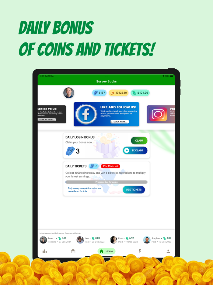 Earn Money with Survey Bucks