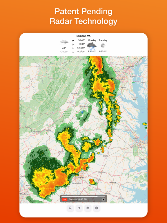 Vortix Pro Weather Radar Maps iPad screenshot 5 - Weather app
