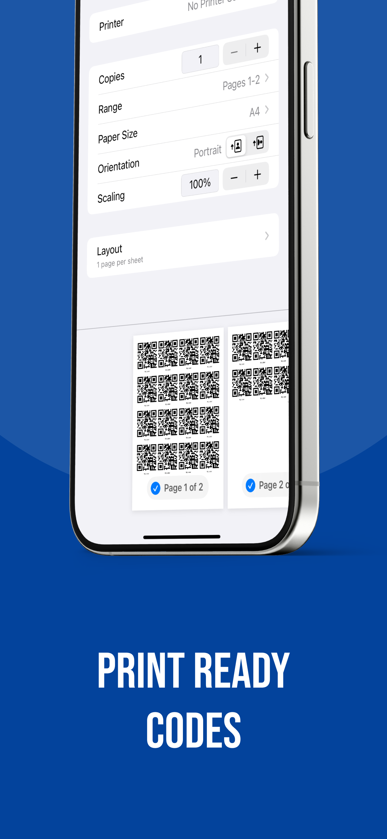 QR & Barcode Label Maker screenshot 2