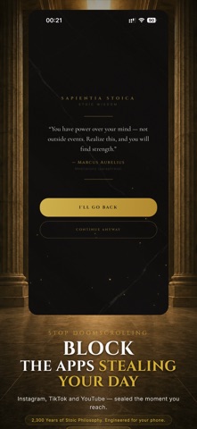 StoicLock: Focus & App Blocker Screenshot 1 of 10
