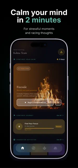 Kalma: Calm Mind in 2 Minutes screenshot 1