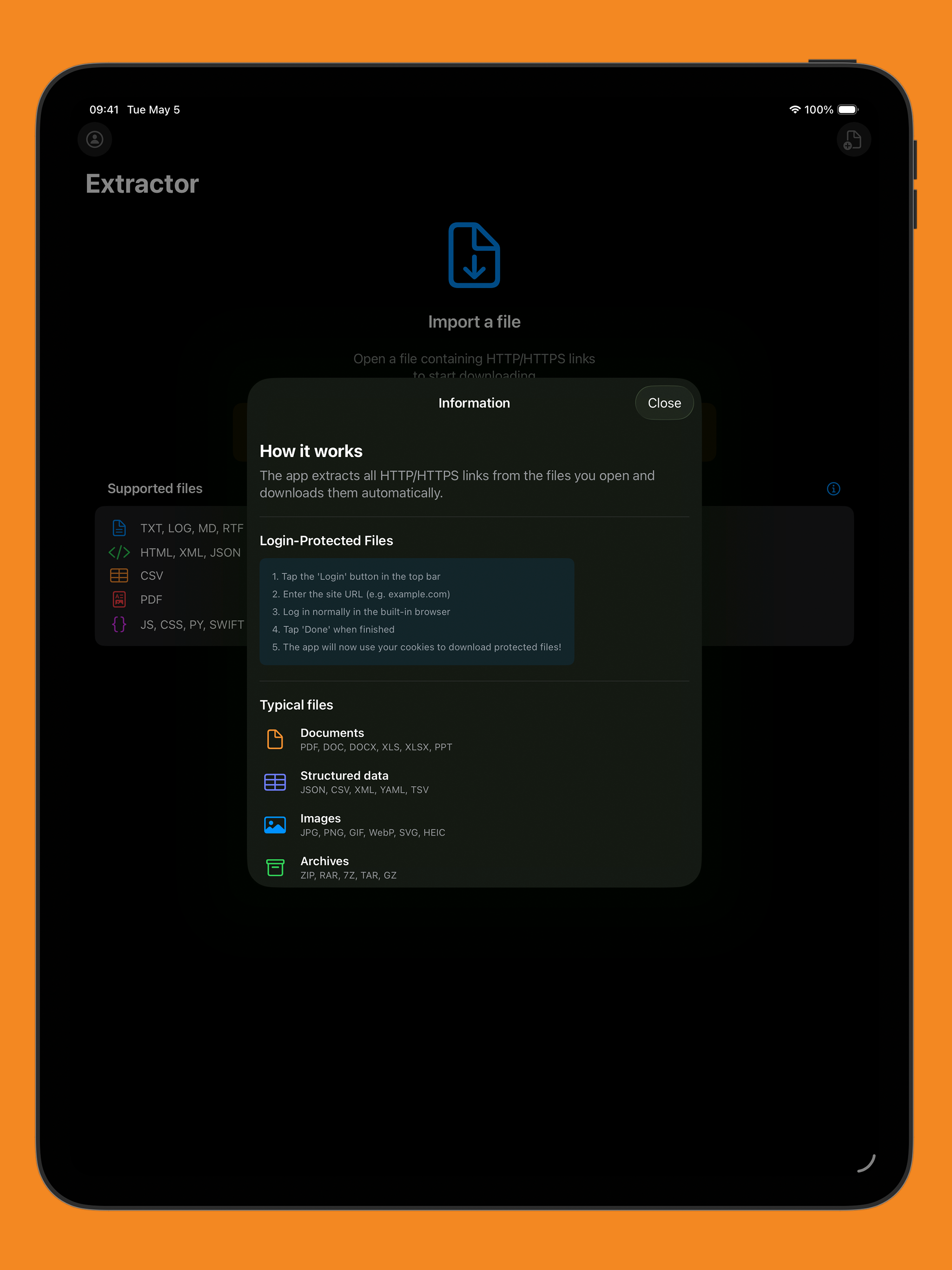 Extractor: URL List Manager screenshot 4
