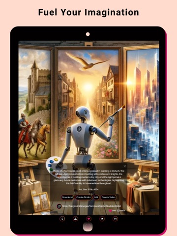 Tangra AI Image Generator iPad screenshot