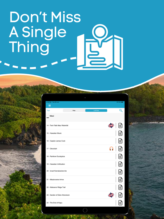 Road to Hana: Maui Audio Tours iPad screenshot 4 - Travel app