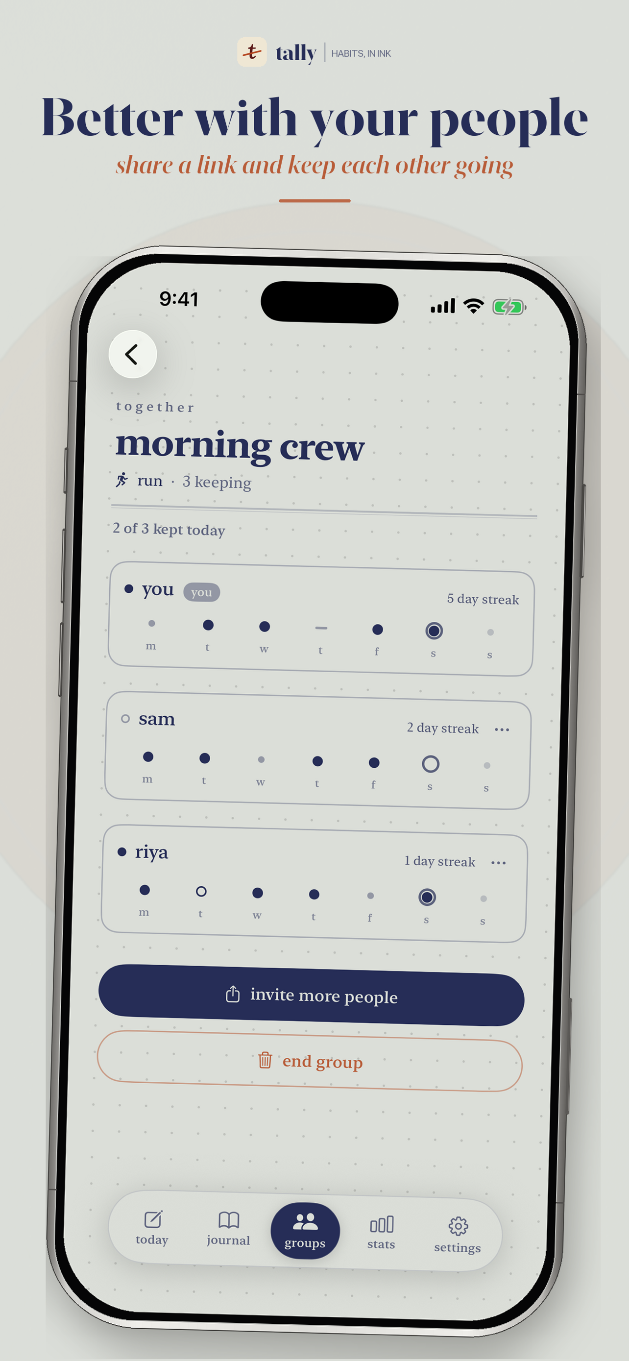 Journal Habit Tracker: Tally screenshot 4