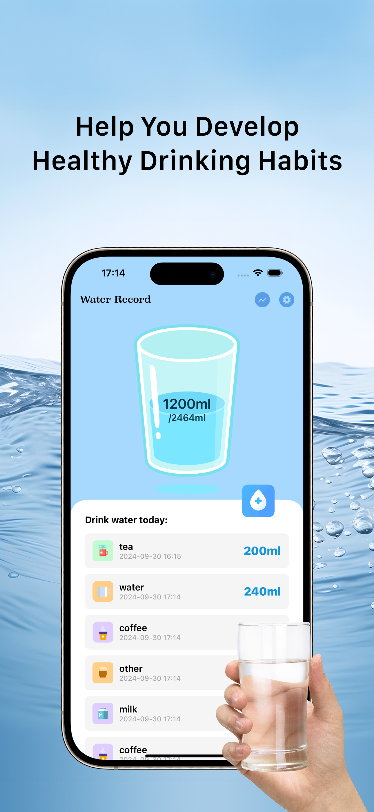 Water Record - Drink reminder