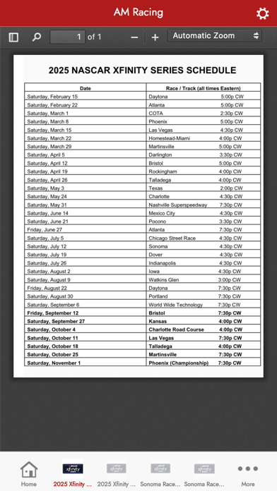 AM Racing iPhone screenshot 2 - Sports app