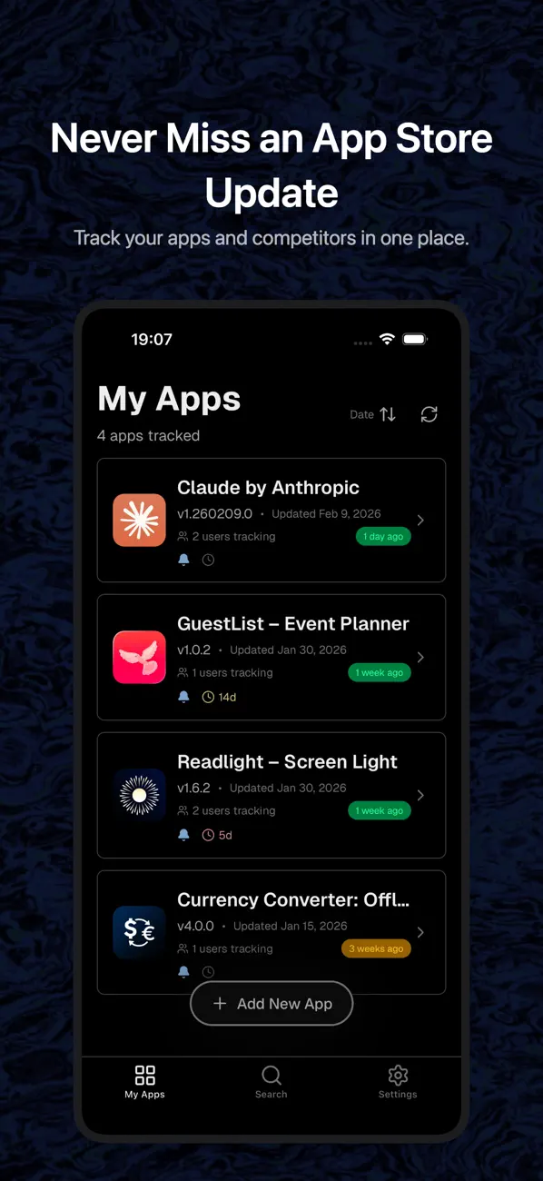 #1. Orer: App Update Tracker (iOS) Ved: Emre Balli