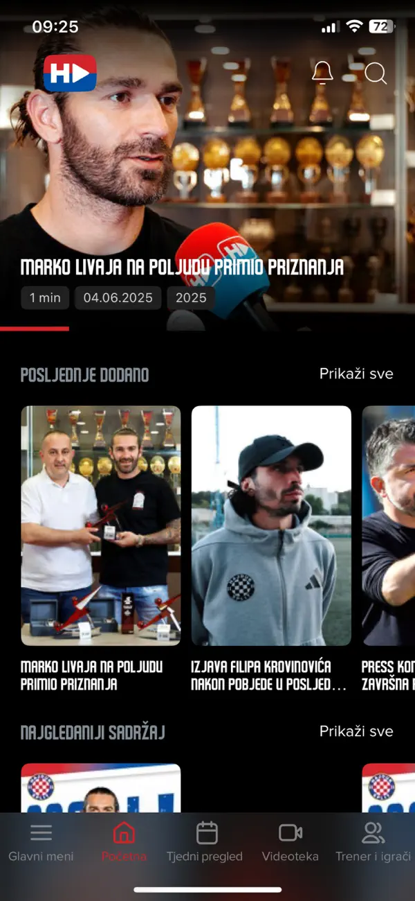 Screenshot #1 pour Hajduk Digital TV