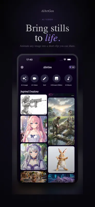 AIArtGen: AI Image/Video Maker screenshot 6 of 6