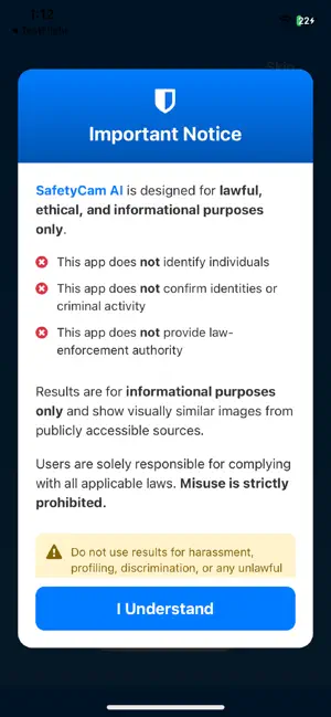 SafetyCamAI: Reverse Image screenshot 1