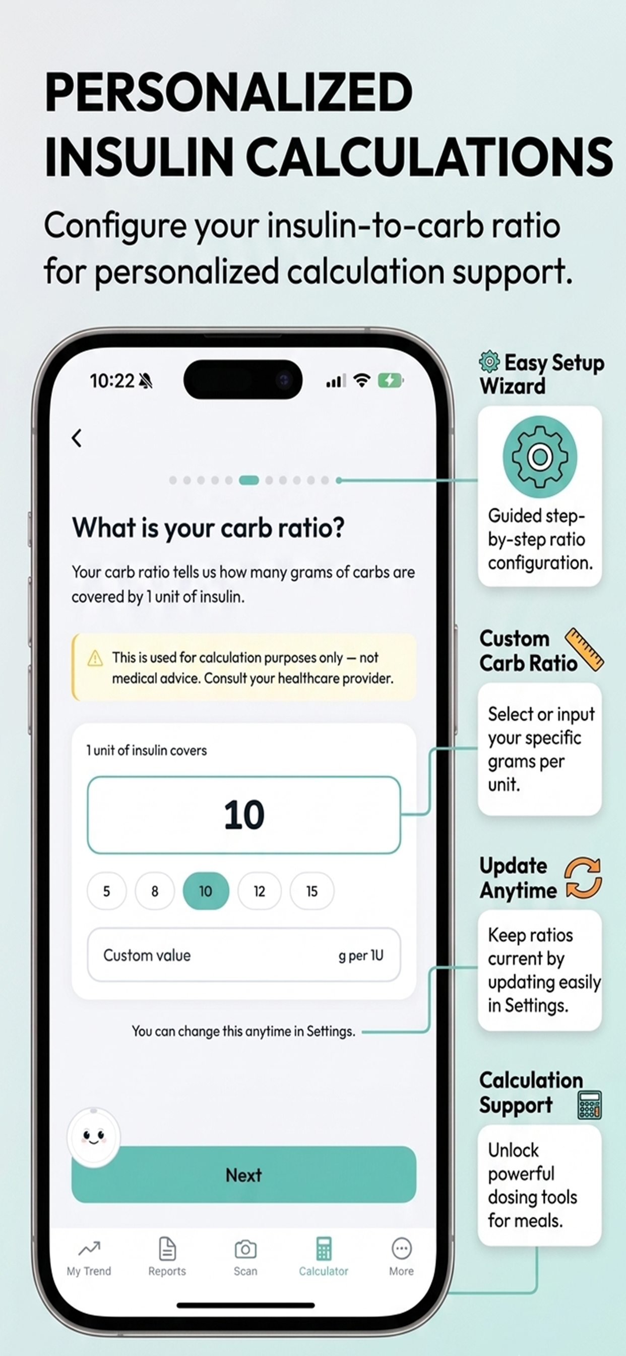 CarbTrack: Diabetes Calculator