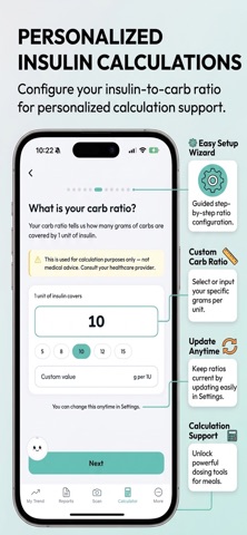 CarbTrack: Diabetes Calculator screenshot