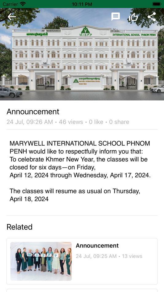 #4. MISPP Student Portal (iOS) 由: khemra ly
