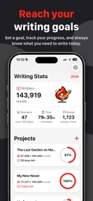 Writing Tracker - Word Count screenshot