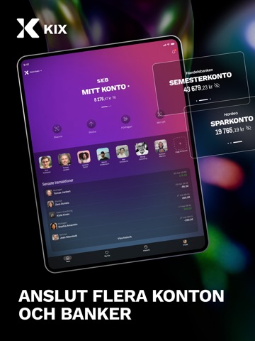 Kix - Betala och skicka pengar iPad screenshot