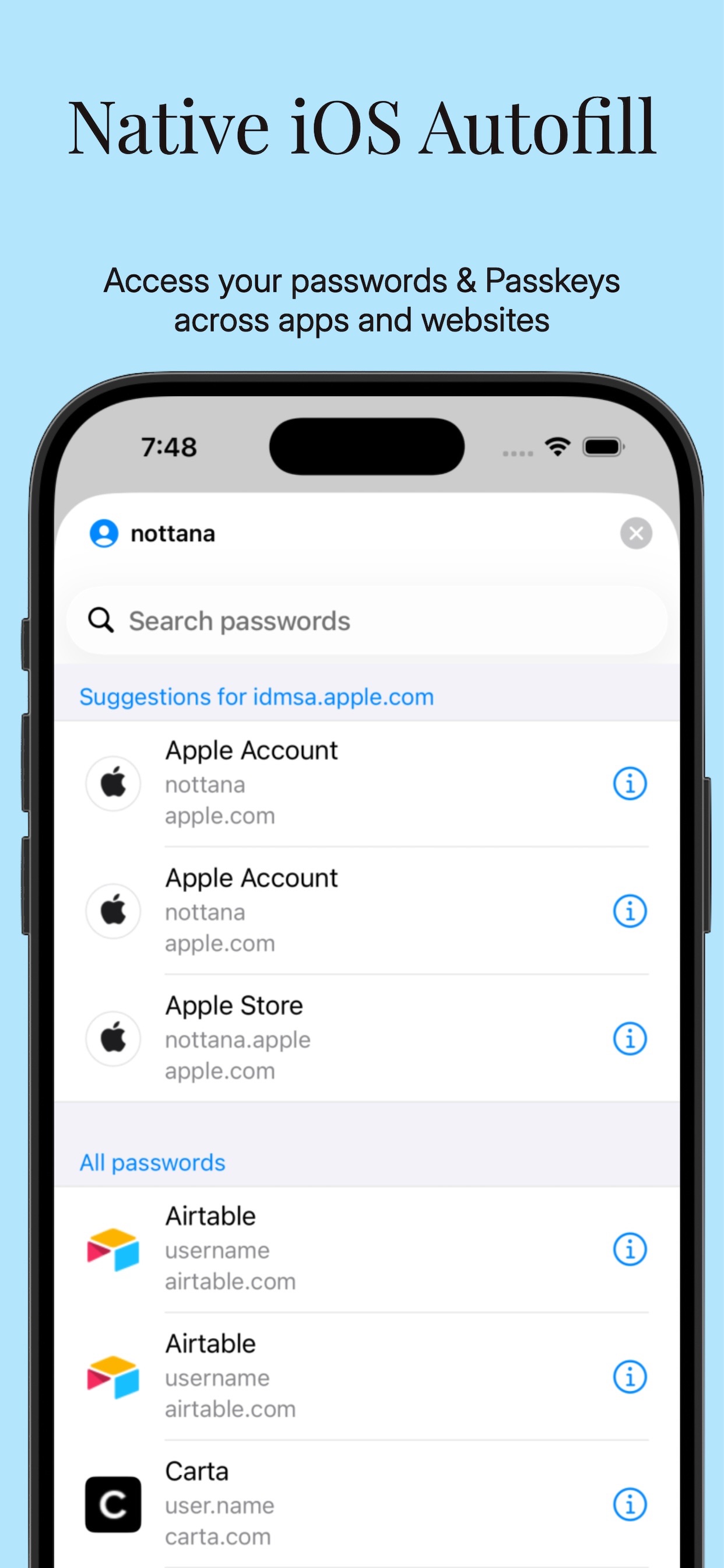 Nottana Password Manager screenshot 2