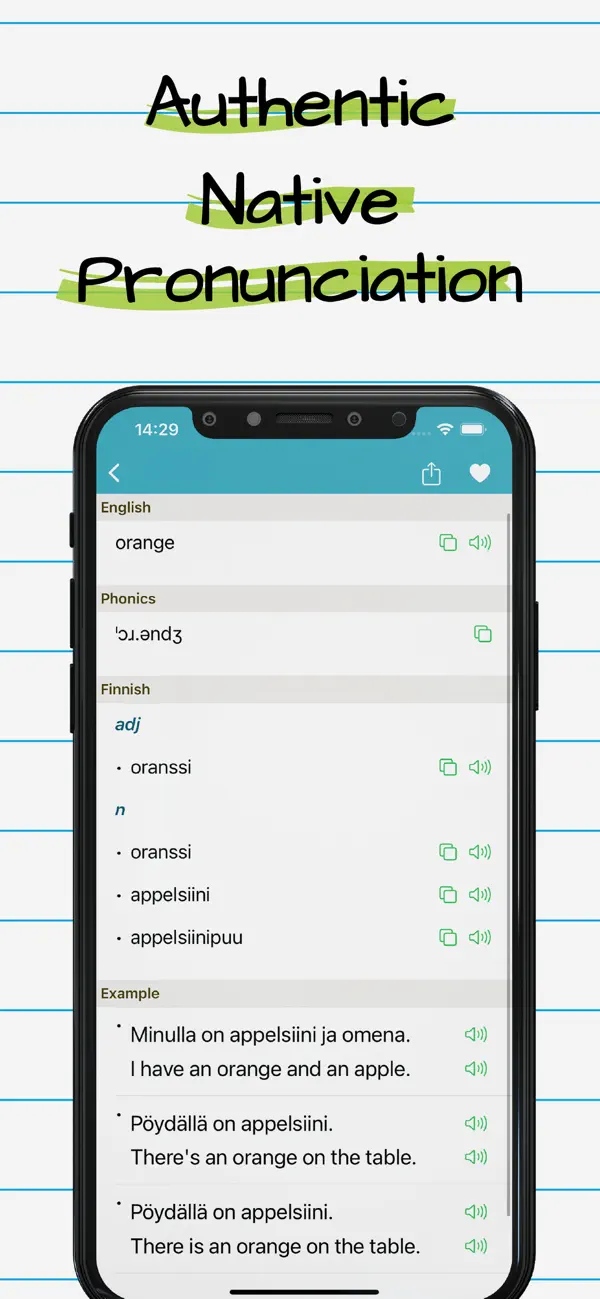 Screenshot #2 pour Finnish English Dictionary Pro