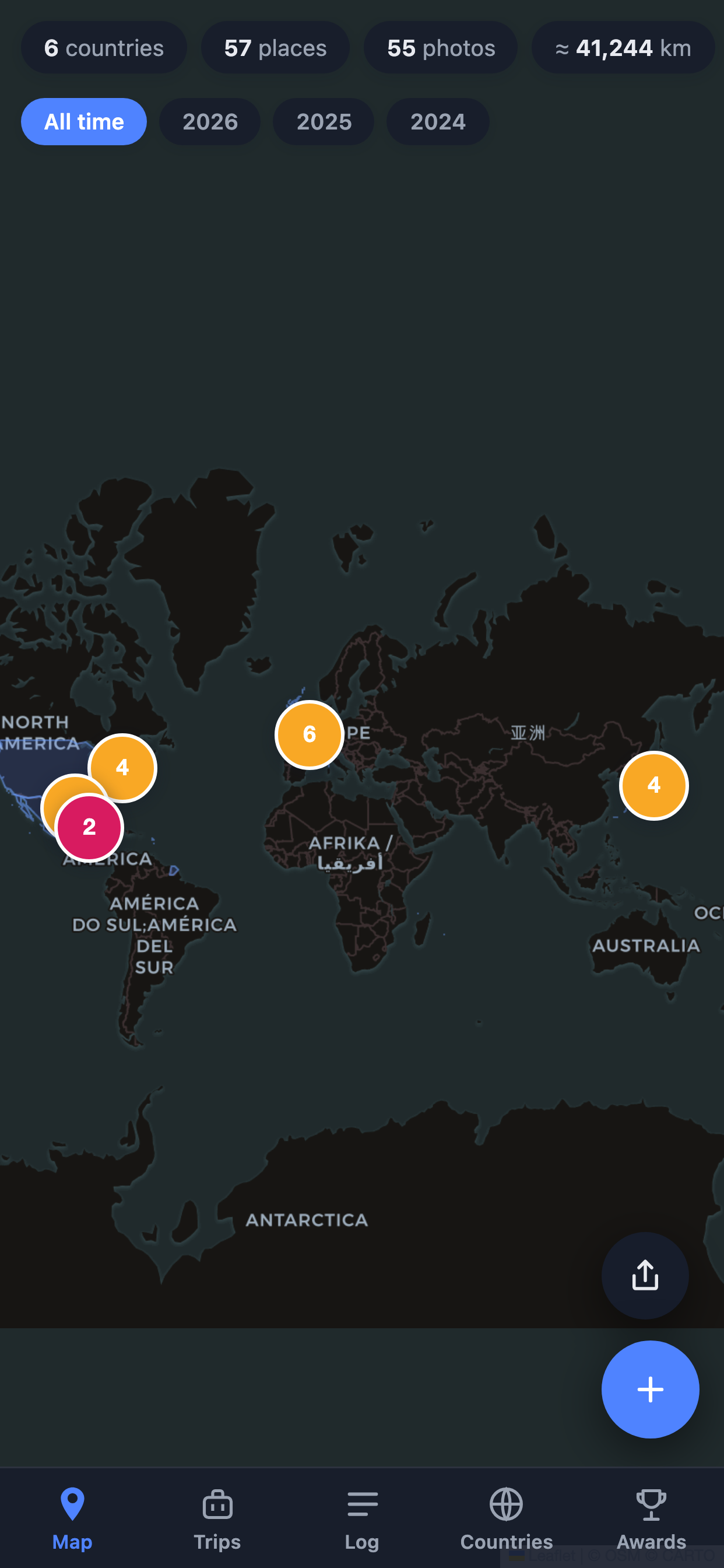 Mapmoir — Private Travel Map screenshot 2