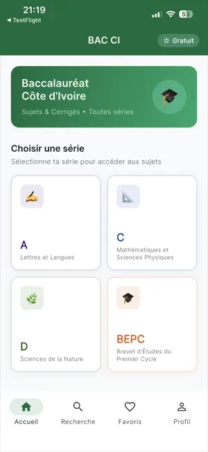 BAC CI - Sujets & Corrigés screenshot 2