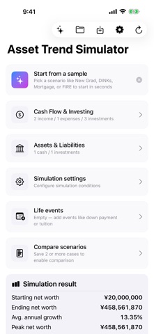 Asset Trend Simulator Screenshot 2 of 8