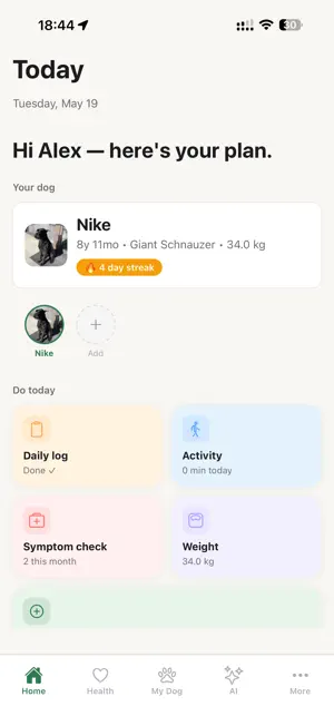DogOS — Dog Health Tracker screenshot 1