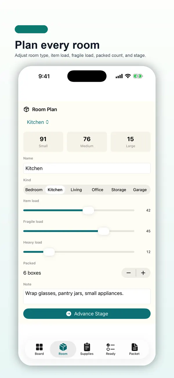 Screenshot #2 pour Move Supply Planner Studio