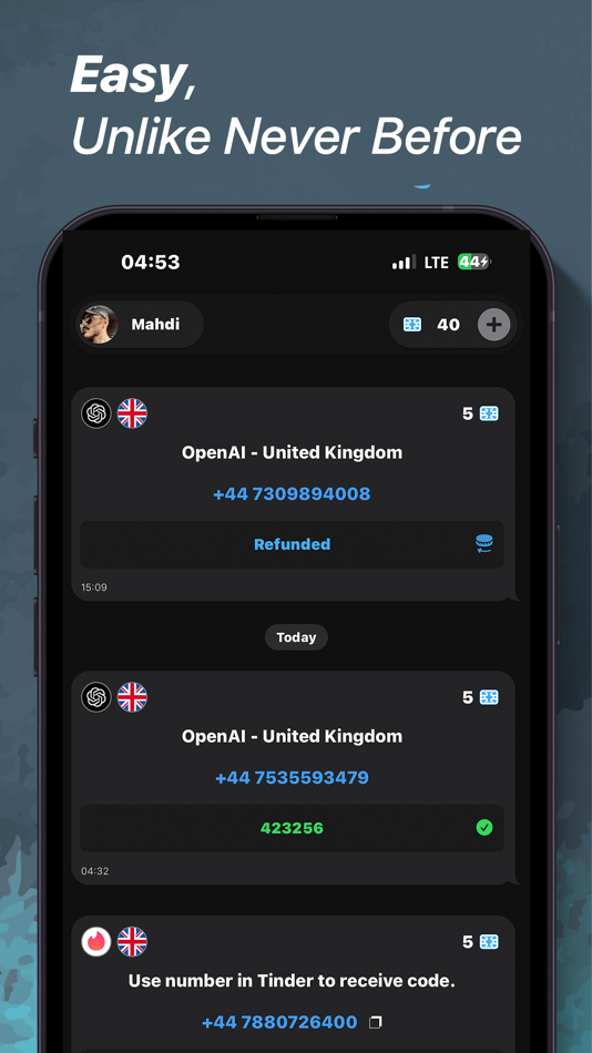 #3. VSim - SMS Verification (iOS) Podle: Appnest Technologies