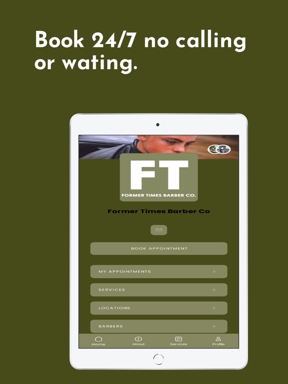 Former Times Barber Co iPad screenshot 1 - Business app