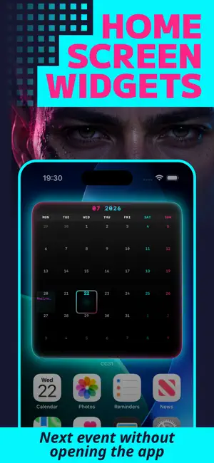 CC31: Neon Calendar screenshot 2