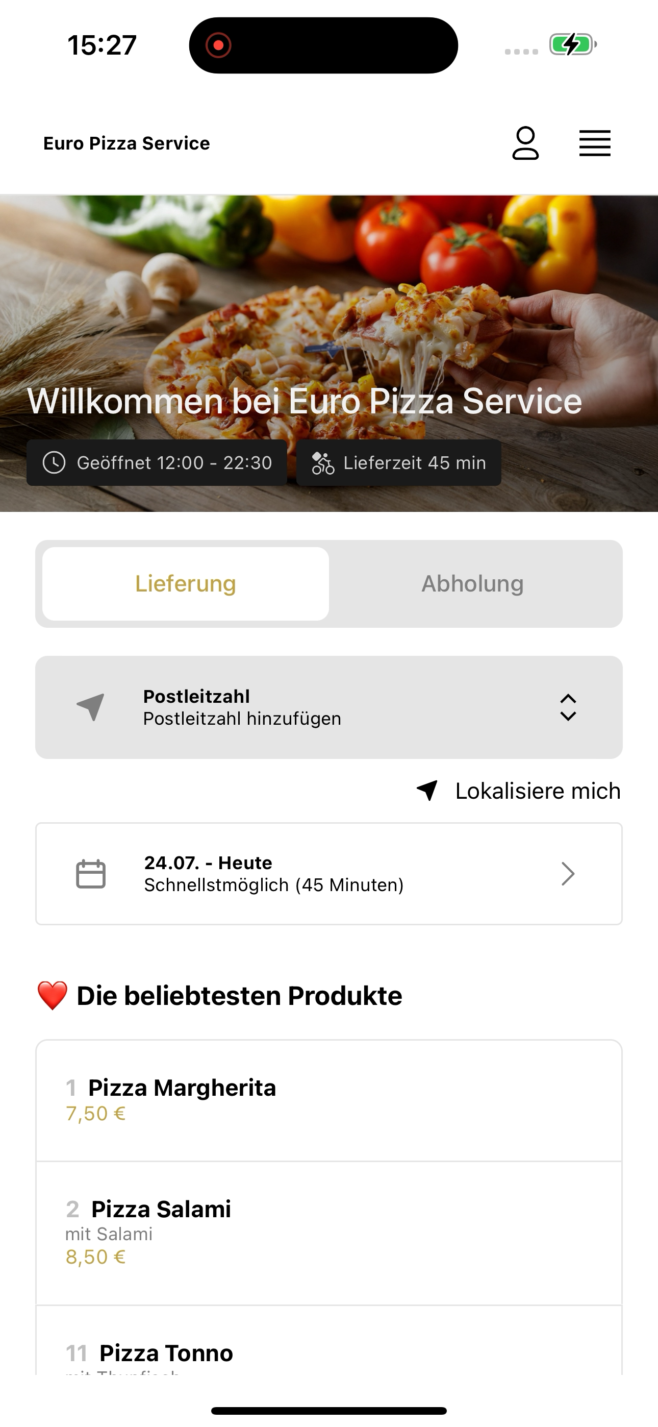 Euro Pizza Service screenshot 6