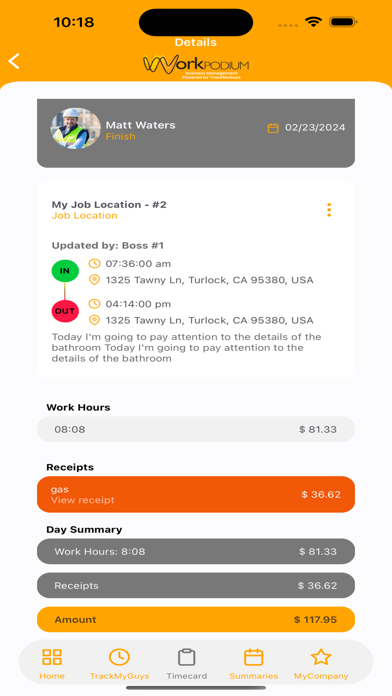 TrackMyGuys Screenshot
