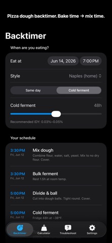Crust: Pizza Dough Calculator screenshot