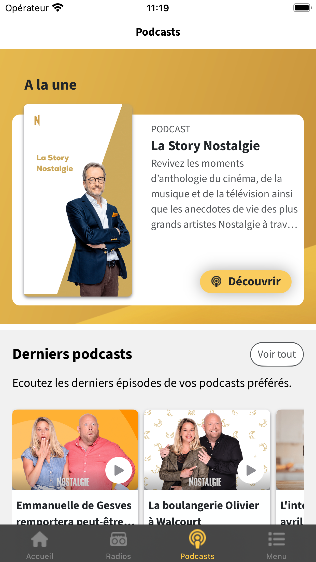Nostalgie Belgique