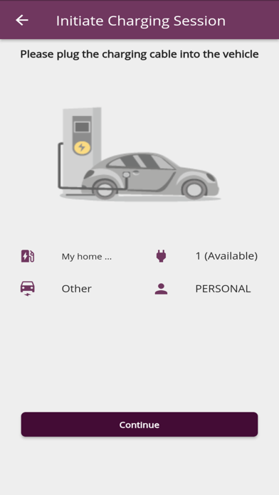 My Home EV Charging Screenshot