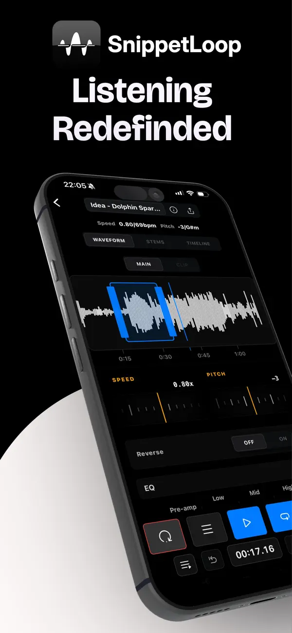 Screenshot #1 pour SnippetLoop - Sound Editor
