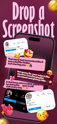FlirtAssist - AI Love Wingman iPhone screenshot
